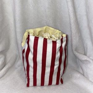 Reusable Washable Cotton Microwave Popcorn Popping Bag Handmade